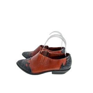 VTG Ellemenno Winona Western Style Leather Shoes Size 6 Southwestern